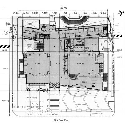 AFOC 1st floor plan B&W