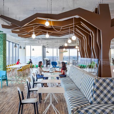 CEB Gartner cafe with tree