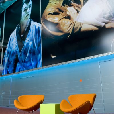 photo by SCOTT SUCHMAN
Portion of the 20’x80’ Mead Lobby billboard
